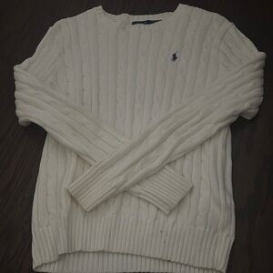 Ralph Lauren Cream Cable Knit Pullover